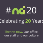 Then vs now. Our office, our staff and our culture